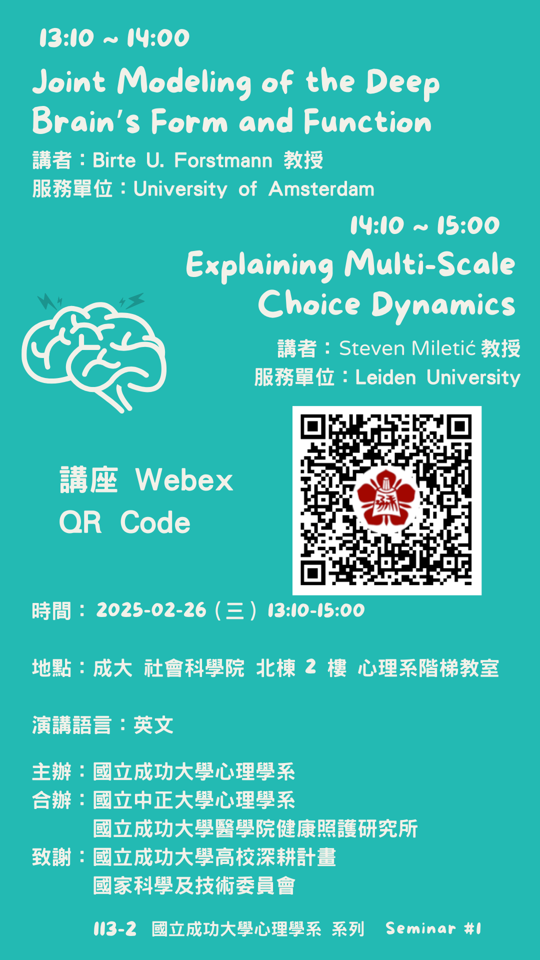 Joint Modeling of the Deep Brain’s Form and Function/ Explaining multi-scale choice dynamics